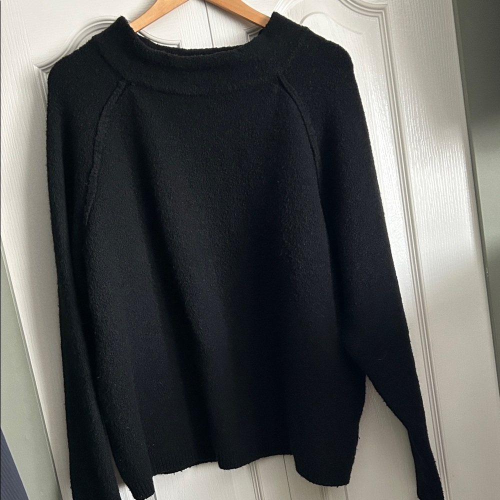 Free People Black Turtleneck Sweater